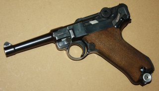 ZIVILE WK2 Luger P08 "Mauser-Banner 1942" im Kal. 9x19 -GELEGENHEIT-
