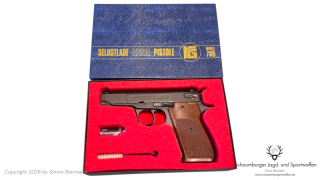 SRS-Waffe, Pistole, RÖHM, Modell 735, PTB 482, Kaliber .35Knall, sehr guter Zustand.