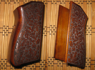 Holzgriffschale für Browning GPDA 8 und 9 Eichenlaub (einteilig)
