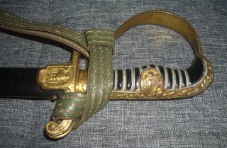 Wehrmacht Heer (WH) Säbel für Offiziere Modell Freiherr von Stein mit dem breiten Ofiziersportepee