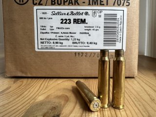 800 Hülsen Sellier&Bellot ScreenAmmo .223 Rem. aus gleichem Los