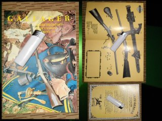 === Werbeblatt/Flyer für .54-er Erma Gallager Mod. 1860 Schwarzpulver Hinterlader (englisch) ===