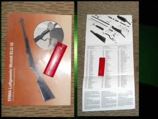 === Bedienungsanleitung/Ersatzteilliste für ERMA Luftgewehr ELG-10 (Winchester) ELG10 no EG-294 ===