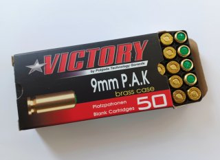 VICTORY Platzpatronen cal. 9mm P.A.K.