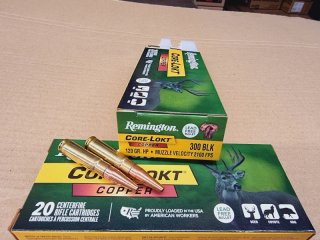 .300Blackout/120grs. Copper HP bleifrei Remington 20 stk. # SSZ Berka