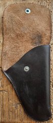 Vintage Lederholster (14cm) für Taschen-Westentaschenpistole (z.B. 6,35mm)