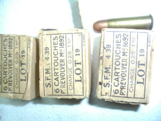 18 Schuss für Revolver M1892 in Originalverpackung
