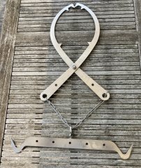 Edelstahl Wildgalgen Aufbrechhilfe mit Baumzange