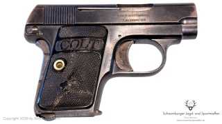 Pistole, Colt, Model 1908 Vest Pocket, Kal. 6,35mmBrowning, guter Zustand.
