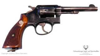 Revolver, Smith&Wesson, M&P, 2.Weltkrieg, Kal. .38S&W, guter bis sehr guter Zustand.