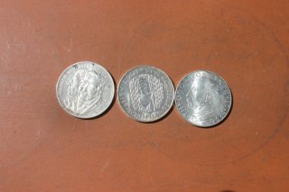 Silbermünzen 3 frühe 5 DM Sondermünzen aus den 60ern
