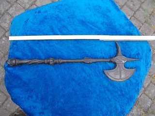 Achtung Sammler seltene Streitaxt aus Stahl Vollstahl ca. 1750 g no 98 Salut Teile