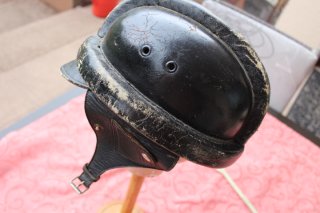 Flieger Helm / Kraftfahrer Helm. Originalstück aus dem WKI