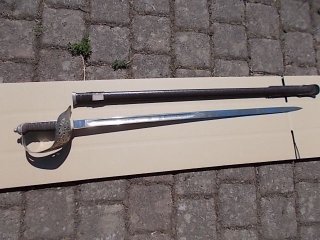 Achtung Sammler hochwertiger Südamerikanischer Säbel MFL Germany J.W.T.Z. no 98 Salut Teile