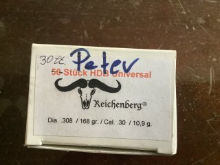 30 Reichenberger Geschosse HDB Universal .308 160 grain