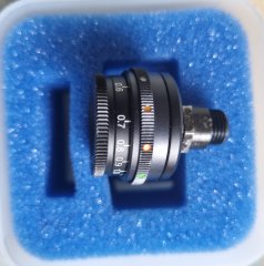 Irisblende mit Farbfilter