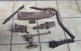 MG42 ersatzteile Bodenfund Lot 2, no K98, WW2, WK2