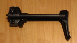 Heckler u. Koch (HK) MP 5, MP5, Original, Teleskop Schaft, Schulter Stütze (Beitler, Schwaben, MKE)