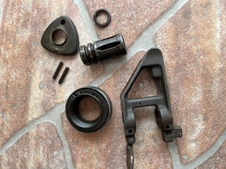 M16A1 CAR15 XM177 AR15 Laufteilesatz Gasblock Kornträger Taper Pin Birdcage Barrelnut 5,56x45NATO