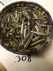 . 308 win RWS Nickel HÜLSEN 50stk .308win