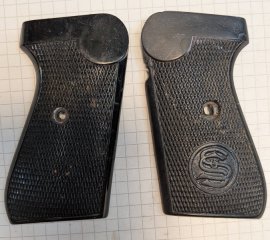 Griffschalen für Sauer&Sohn Pistole, vor 1945