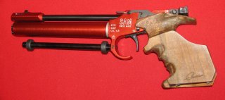 Match-Pressluft-Luftpistole, eine SAM M10 SWISS MADE in cal. 4,5mm mit F - Zeichen