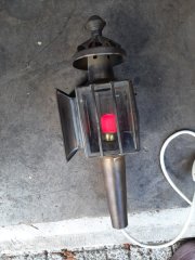 Alte Kutscherlampe