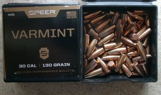130 grs. Kal. 30 Speer Varminter 176 Stück