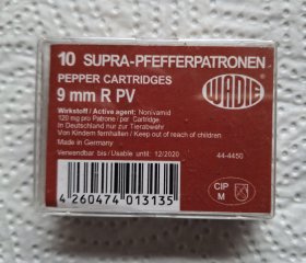 WADIE SUPRA-Pfefferpatronen, 9mm R PV(Revolver)