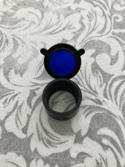 Rot- und Blaufilter für Taschenlampe (Surefire oder Ähnliche)