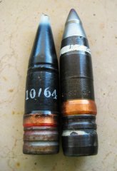 2 x 23mm Geschosse Shilka FLAK russisch