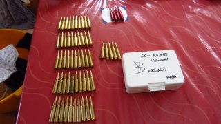 7,5x55 Schmidt Rubin Munition 55 Stk + 4 Pufferpatronen