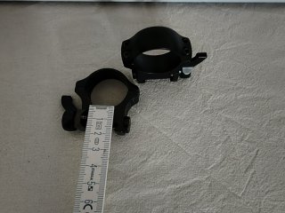 EAW 30 mm Ringe mit Schnellspannhebel, BH 15mm