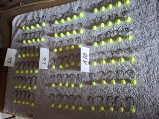 5x Jig Köpfe von 6 bis 16 gramm anschauen lohnt