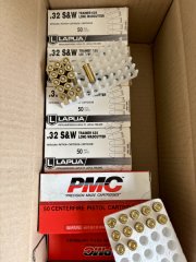 Konvolut Munition 827 Schuss .32S&W long WC Lapua & PMC