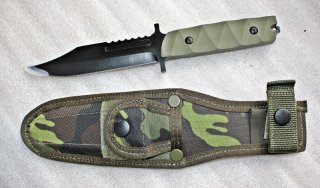 CZ - TSCHECHISCHES ARMEE KAMPFMESSER mit CAMOSCHEIDE von 2004