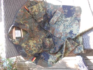 Feldbluse und Hose Flecktarn BW