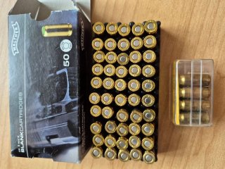 50 Schuss WALTHER 8mm Knall Platzpatronen