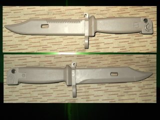 === Gummi/Trainings-Kampfmesser/Bajonett wie Kalaschnikow Seitengewehr AK47 AKM AK74 ===