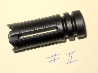 === Alu-Mündungsfeuerdämpfer #2 MFD mit M14x1 Linksgewinde (wie z.B. AKM AK47 Kalaschnikow) ===