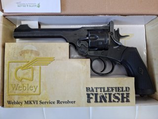 Webley MKVI Service Revolver cal 4,5 BB und Diabolo used Look neu