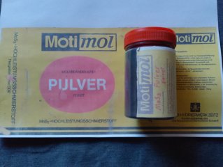 Molybän Pulver feinst zum beschichten von Geschossen usw.