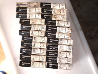 12/70 Schrotpatronen Rottweil 2,5 bis 4mm 220 Stück