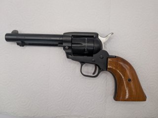 H. Schmidt Ostheim Mod. 21 B Western Single Action – Cal. 5,6mm spl – PTB 1-72 – Beschuss 1972 – Hol