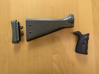 Heckler und Koch HK G3 Schaftteile Konvolut grün/schwarz