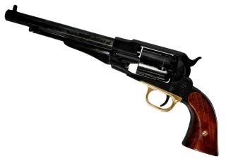 Remington 1858, Perkussionsrevolver, Schwarz, Replik