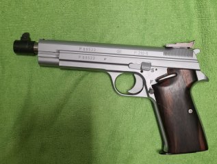SIG P210-5, 6 Zoll mit Spezialbeschichtung.