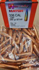 .338/285 grs #3339# Hornady Geschosse HPBT 50 stk