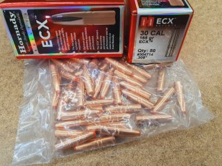 .30/165 grs ECX Hornady Geschosse bleifrei 50 Stk. No. 304714#