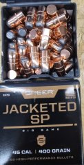 .45/.458-400 grs Speer SPFN Geschosse 50 Stk. No. 2479 #